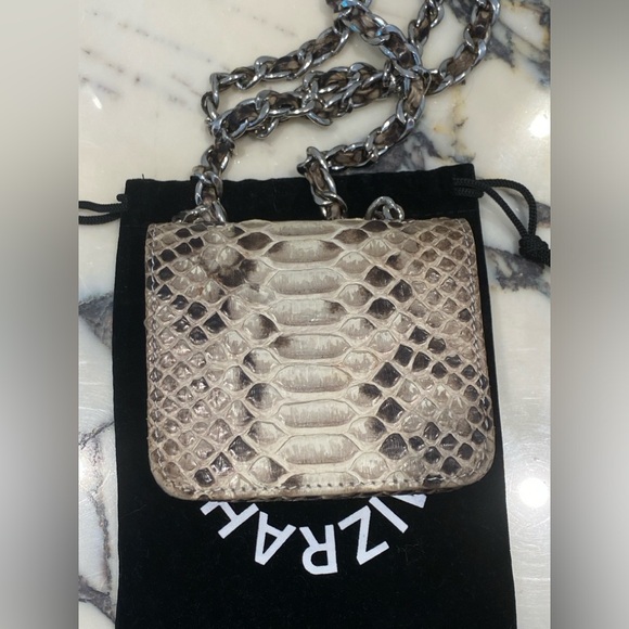 Gelerah Mizrahi ITSY BITSY MICRO MINI PYTHON CHAIN BAG - Picture 5 of 6